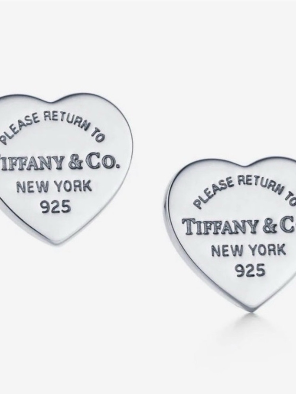 Silver Heart Small Fashion stud Earrings. Like new. Like Tiffany & Co.